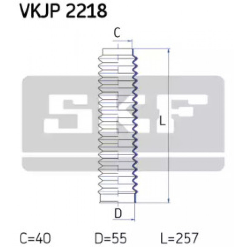 VKJP 2218 SKF - Пильовик привідного валу